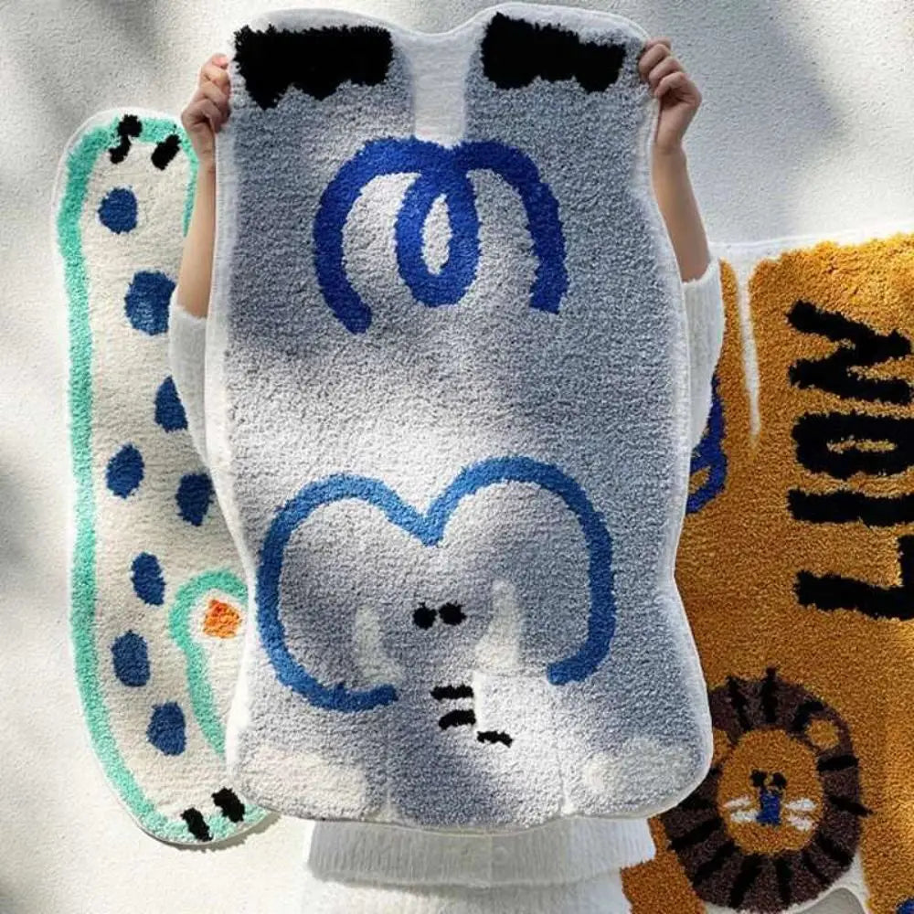 Alfombra de imitación de cachemira de animales de dibujos animados Vikama, suave y cómoda, manta para cama de dormitorio, regalo de inauguración de la casa para niños, decoración del hogar