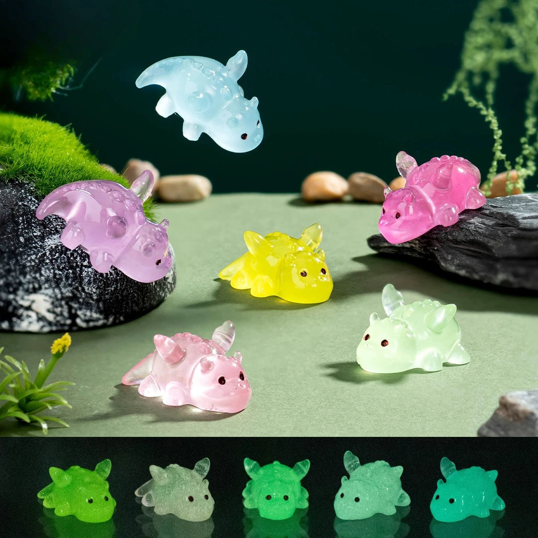 10/50 Pièces Simulation Lumineuse Résine Araignée Fée Jardin Miniatures Ornements Décoration Bricolage Fabrication de Bijoux Accessoires Sachet Surprise