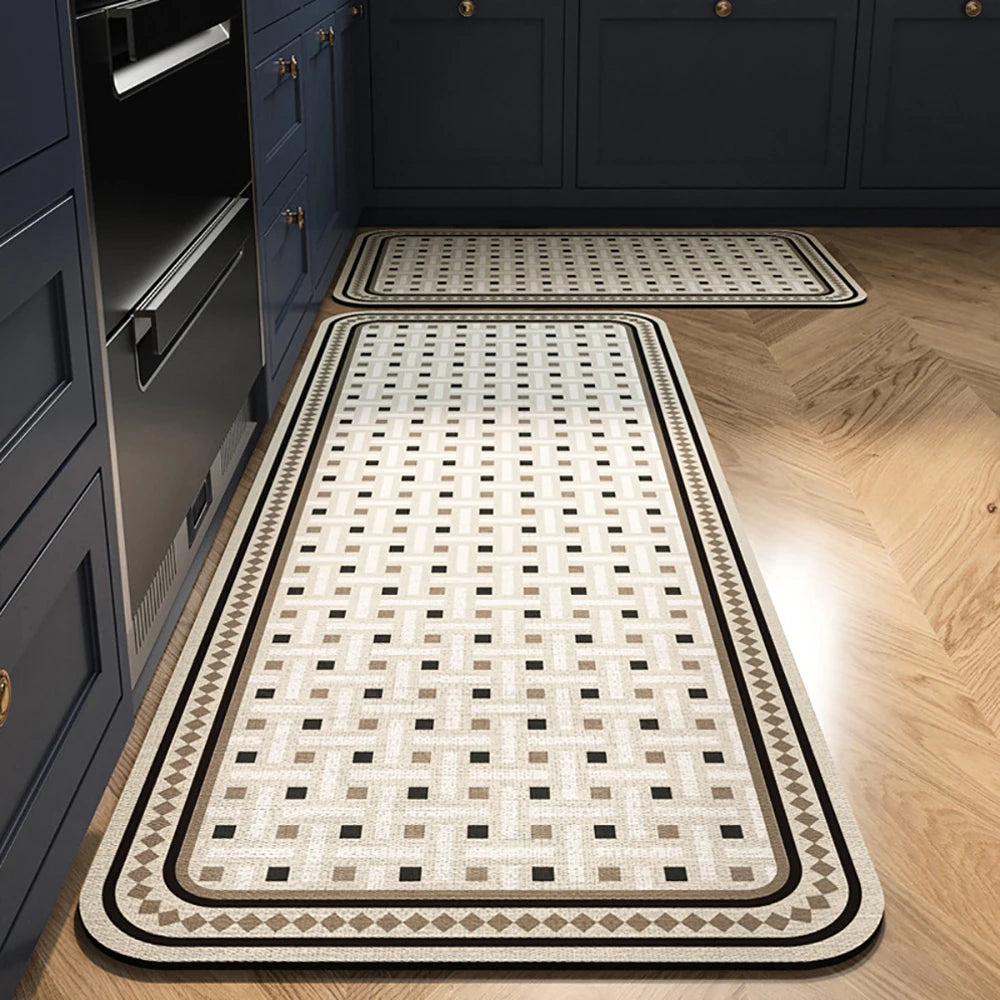 Alfombra de suelo de cocina VIKAMA, alfombra de entrada para sala de estar y dormitorio, decoración del hogar, alfombra larga pequeña para pasillo de lavadero