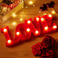 1 Luz de noche LED en forma de corazón "Love" blanca cálida, luz decorativa a pilas para boda, propuesta, cumpleaños, fiesta, accesorio fotográfico
