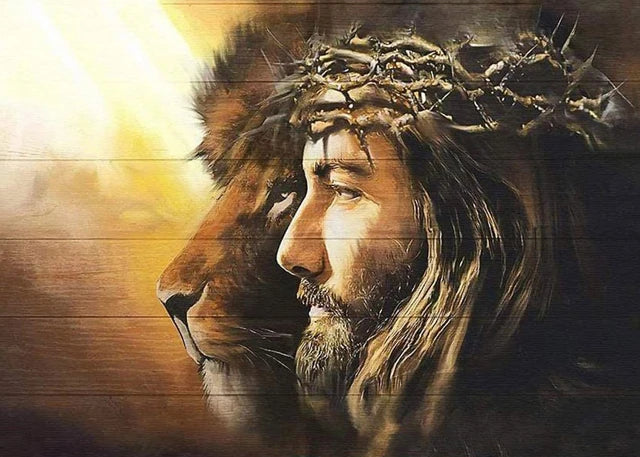 Classic Christian Wall Art Bible Jesus Lion And Warrior Oil On Canvas Posters And Prints Living Room Decoration Gifts