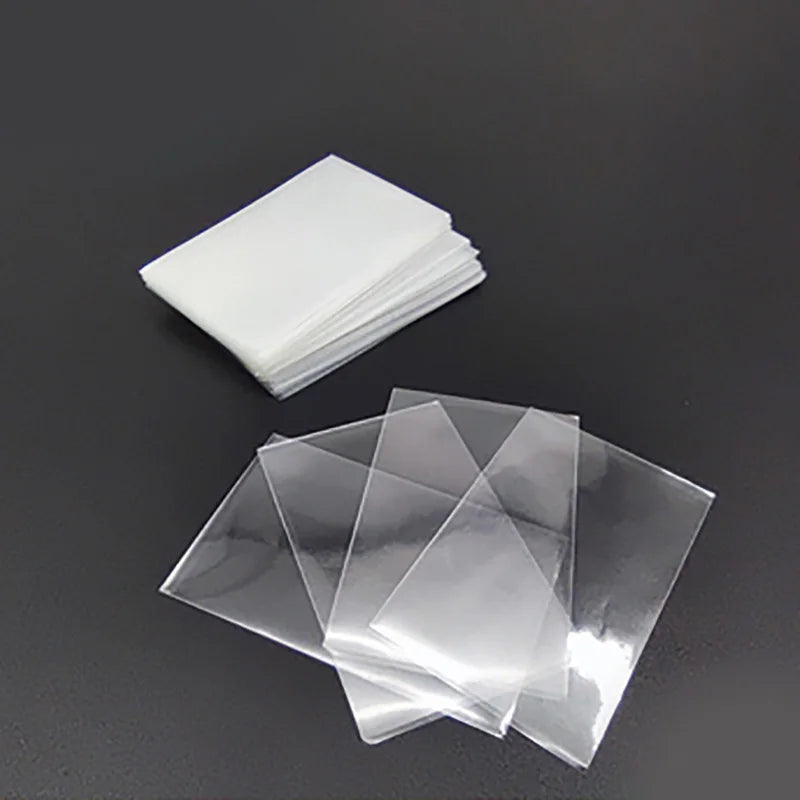 100 unidades/juego de fundas transparentes de varios tamaños para juegos de cartas Magic, Tarot, Póker, Protector de cartas de juego de mesa