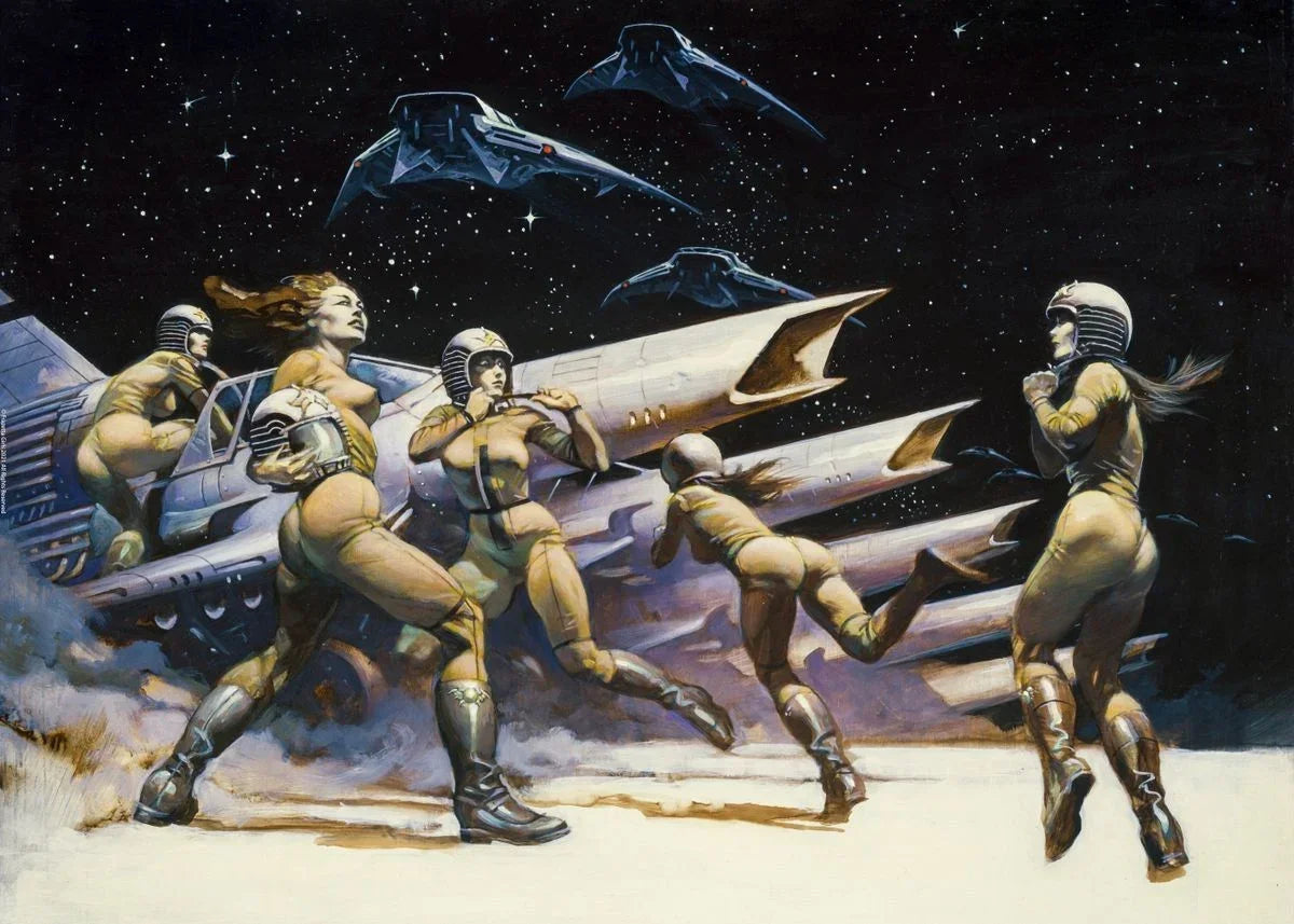Classic Vintage Wall Art, Frank Frazetta Wall Art, HD Canvas Printed Poster, Home Living Room Bedroom Decor Wall Painting