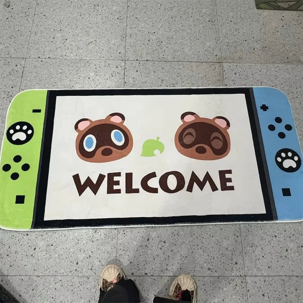 Alfombra con forma de mando de juego VIKAMA Alfombra de felpa de dibujos animados para dormitorio infantil, área de juegos, alfombrilla decorativa para el suelo, decoración del hogar