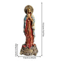 Virgin Mary Blessing Statue, Hand-Painted Resin Figurine, Prayer Altar Decor, Holy Religious Art, Christian Gift for Home Church