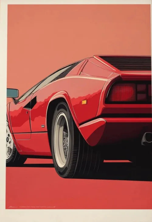 Retro Muscle Car 70s Auto Poster Classic German Car Poster Vintage Wall Art Unique Room Decoration Canvas Painting for Home Room