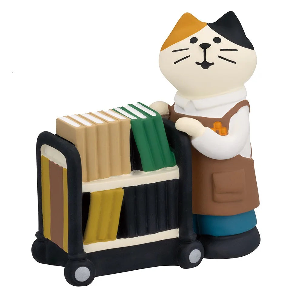 ZAKKA Adornos Noche Mercado Niña Soporte Barbacoa Escena Decoración Accesorios Fotografía Miniatura Resina Gato Regalo Cumpleaños Colección