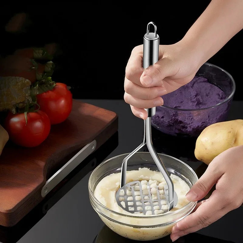 Outil de cuisine créatif pour purée de pommes de terre, presse-agrumes en acier inoxydable, écraseur de pommes de terre, poussoir à fruits, Cocina Cozinha