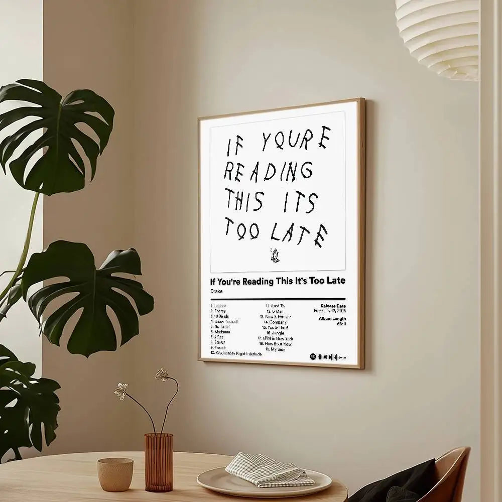 Cantante Drake Algunas Canciones Sexys Para Ti Caliente Álbum Póster HD Arte Adhesivo Pared Impermeable Decoración de Hogar Salón Bar
