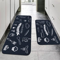 Tapis de sol de cuisine américain VIKAMA antidérapant absorbant tapis décoratif de couloir et d'évier pour la décoration intérieure