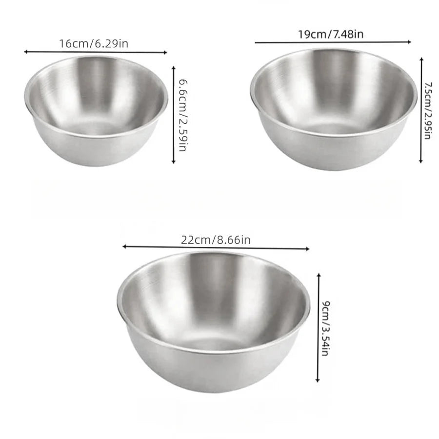 Stainless Steel Material Household with Scale Large Capacity Cooking Mixing Bowl