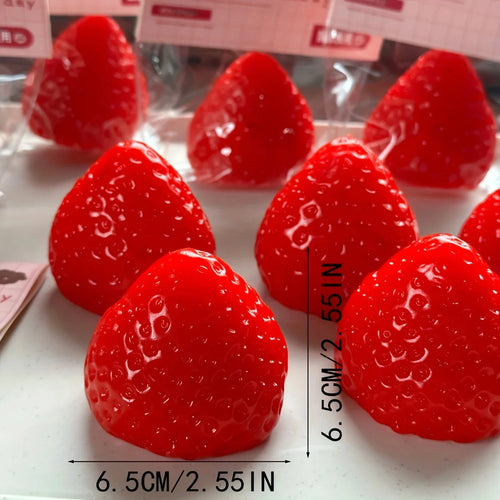 1 Pcs Squishy Grande Fraise Jouet à Presser Enfants Doux Pincement Fruit Pop Fidget Jouets Fête Jeux de Divertissement Cadeau d'Halloween Noël