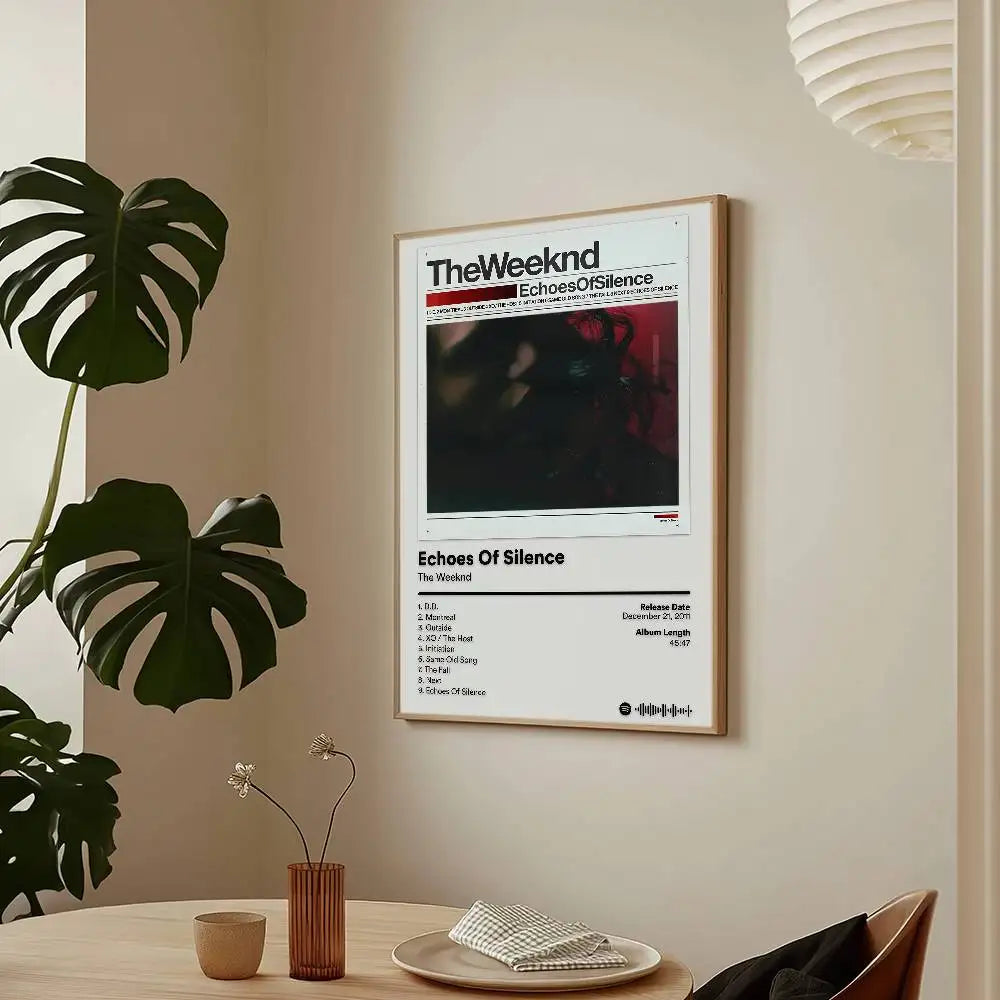 Affiche Hurry Up Tomorrow de The Weeknd – Impressions murales autocollantes, imperméables, pour salon, chambre, bar, décoration esthétique.