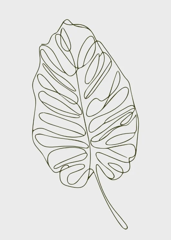 Abstract Floral Art Prints Poster Abstract Botanical Flowers Leaves Poster Canvas Painting Boho Home Room Aesthetic Wall Decor