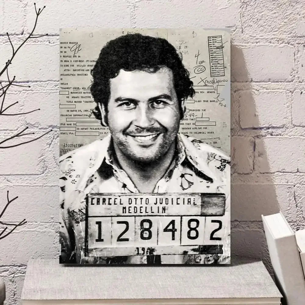 Classic Vintage , Wall Art, Drug Lords TV Series Pablo Escobar, Canvas Printed Poster, Home Living Room Bedroom Decoration
