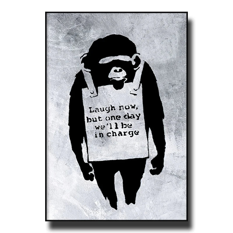 Banksy Street Graffiti Decorative Canvas Painting Girl with Balloon Art Poster Abstract Figure Mural Room Wall Decoration Prints