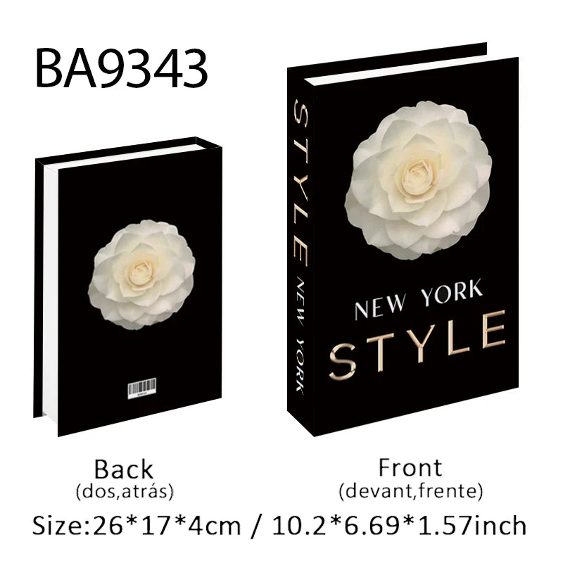 Monet Luxury Fake Books Interior Decoration Open Decorative Books Storage Box Bauhaus Boho Ornaments Coffee Table Shelf Decor
