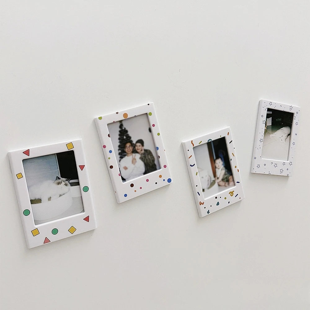 Nuevos marcos magnéticos para fotos para refrigerador, marcos de fotos de colores de 3 pulgadas, álbum de imanes para nevera, regalo de San Valentín, aniversario