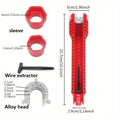 (8 en 1) Installateur de robinets et d'éviers, outil de plomberie multifonction pour toilettes/éviers/salles de bain/cuisines, etc.