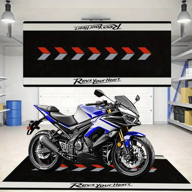 Alfombra de carreras VIKAMA, resistente a la suciedad y antideslizante, manta para mesita de noche de dormitorio, alfombrilla para aparcamiento de motocicletas, decoración del hogar