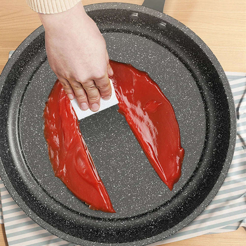Sartén de 30 cm, wok, sartén antiadherente con tapa, utensilios de cocina para el hogar, olla universal para filetes y tortitas, apta para cocinas de inducción y gas