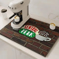 Alfombrilla Absorbente para Cafetera VIKAMA, Absorbente de Agua y Aceite, Escurridor de Platos de Cocina, Alfombrilla Absorbente de Secado Rápido, Alfombrilla para Platos, Decoración del Hogar