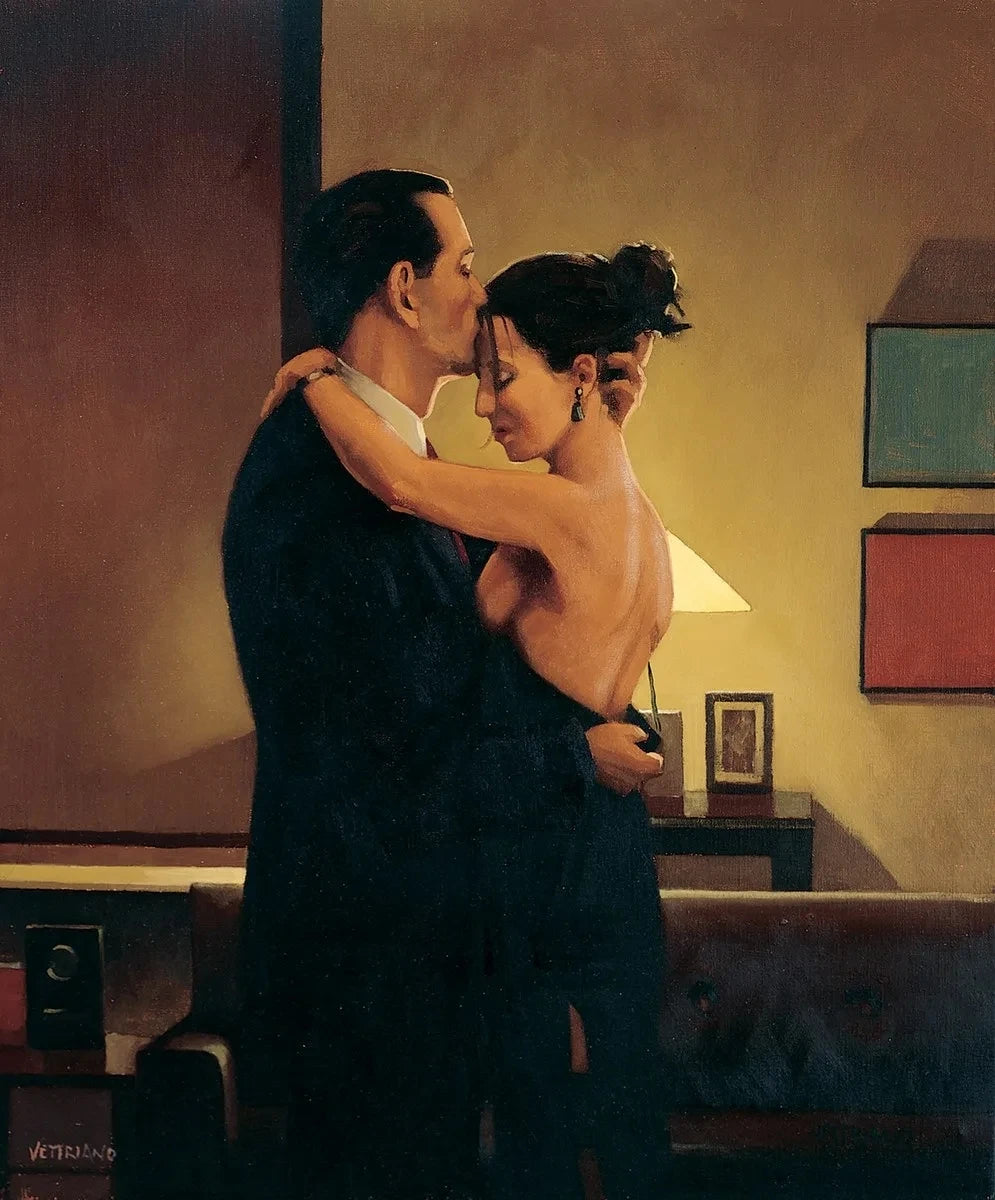 Jack Vettriano Classic Sexy Woman Portrait Nude Lover Poster Vintage Canvas Painting Wall Art Picture Erotic Home Room Decor