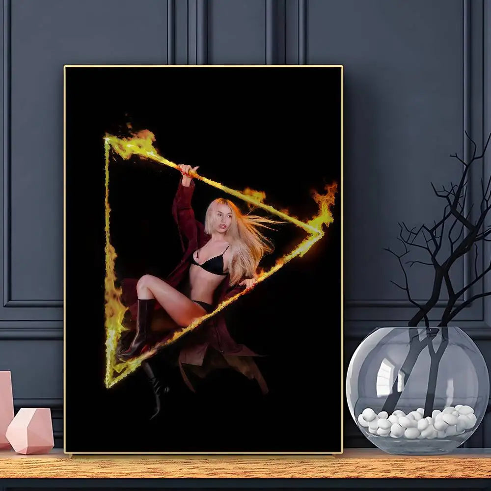 Cantante Ava Max Don't Click Play Póster HD Pósters Hogar Habitación Bar Cafetería Decoración Arte de Pared Pintura Cuadro