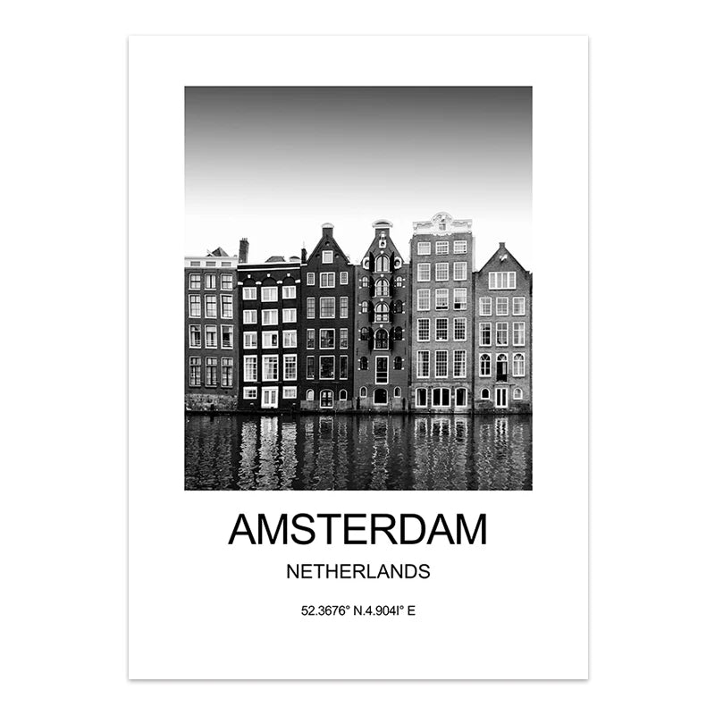 City Poster New York London Paris Wall Art for Livingroom Decoration Picture on The Wall Sheets for Paintings Canvas Home Decor