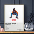 Affiche d'art HD de chanteur B-Brent F-Faiyaz icône autocollante murale imperméable pour décoration de salon ou bar