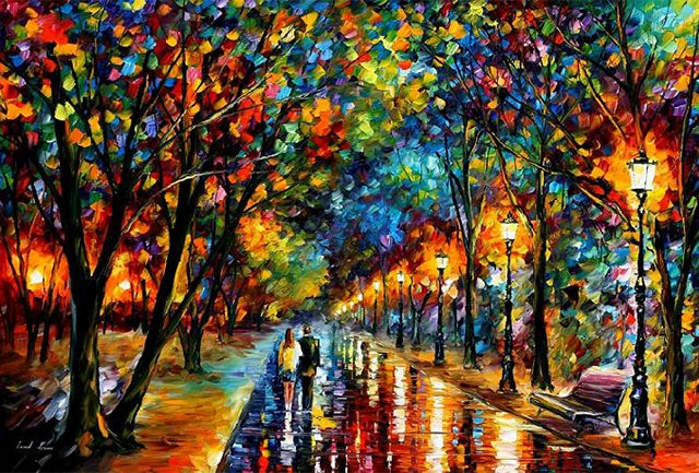 Paris In the Rain Canvas Paintings Landscape Posters and Prints Nordic Graffiti Wall Art Murals Pictures Living Room Decoration