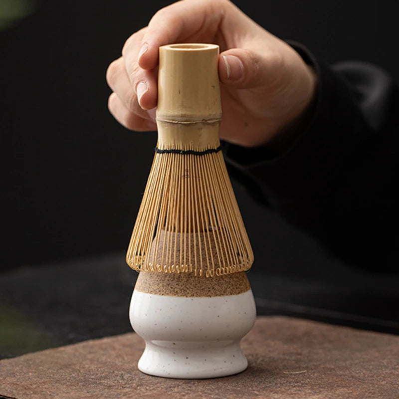 Soporte Cerámico para Batidor de Té Matcha para Comedor, Casa de Té, Ceremonia de Matcha, Soporte para Chasen de Té Verde, Cuenco, Utensilios de Té