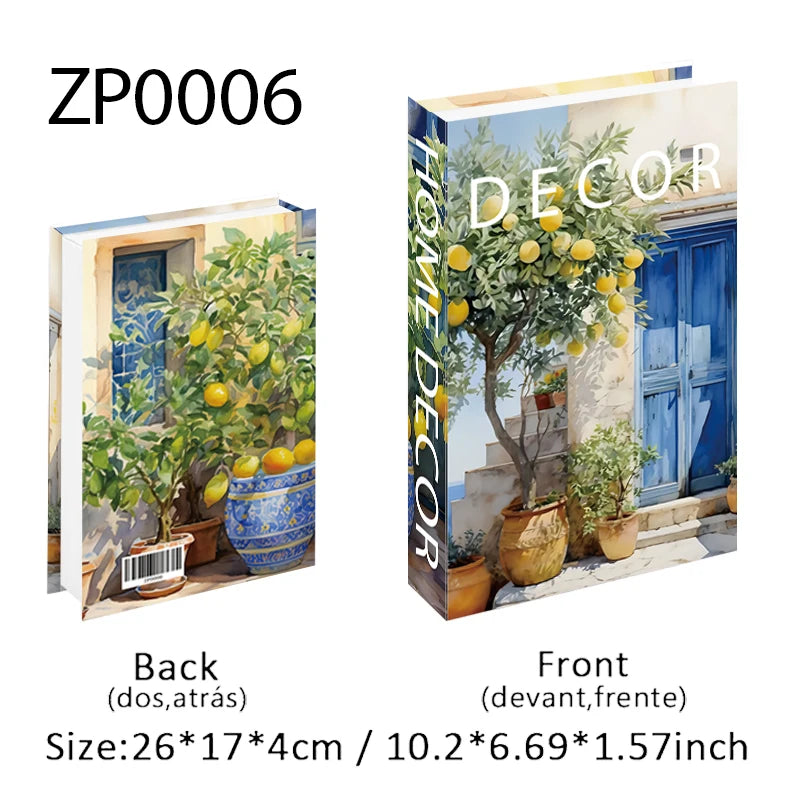 Open Luxury Fake Book Storage Box Boho Bauhaus Decorative Books Home Decor Coffee Table Bedroom Ornaments Interior Decoration