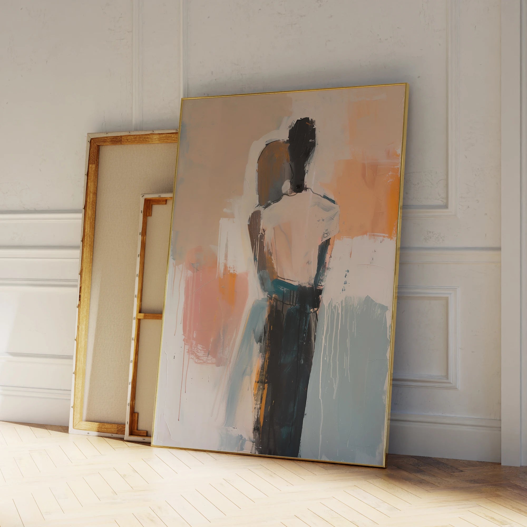 Modern Abstract Contemplation In Color Painting Art Canvas Print Poster Picture For Living Room Bedroom Wall Art Home Decor
