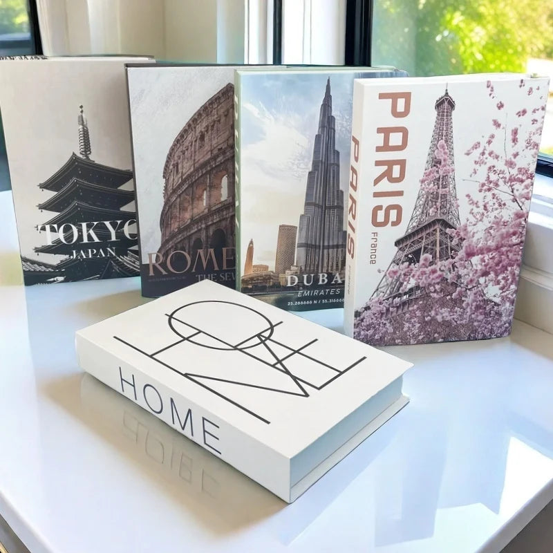 Black Cat Monet Bauhaus Luxe Decorative Books Fake Book Storage Box Interior Decoration Ornament Coffee Table Bedroom Home Decor