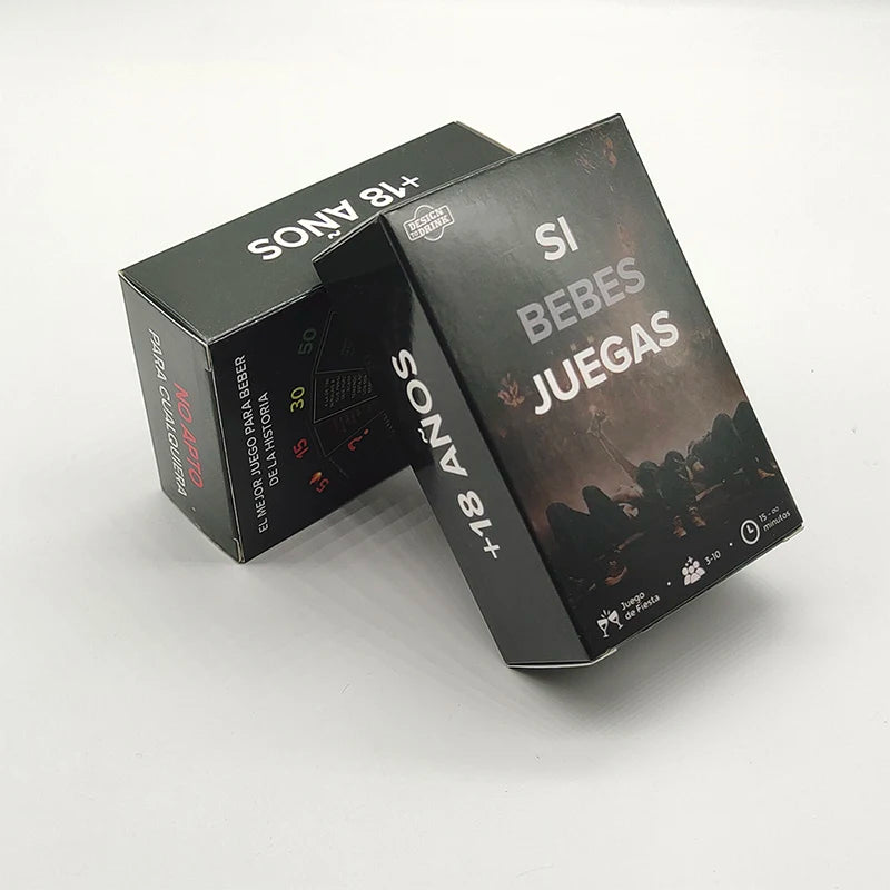 Si Bebes Juegas Drinking Cards Set in Spanish language Adult Party Game for Fun