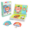 Libro magnético de rompecabezas 3D inteligente para niños, juegos de entrenamiento cerebral, juguetes educativos Montessori para regalos de niños, juguetes de Navidad