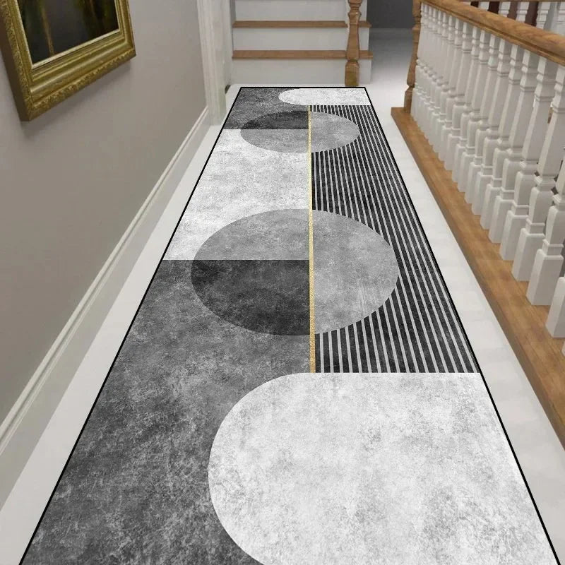 Alfombra de pasillo minimalista moderna VIKAMA, alfombra antideslizante para pasillos, alfombrilla para sala de estar, decoración del hogar