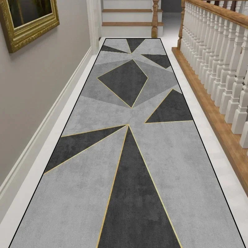 Alfombra de pasillo minimalista moderna VIKAMA, alfombra antideslizante para pasillos, alfombrilla para sala de estar, decoración del hogar
