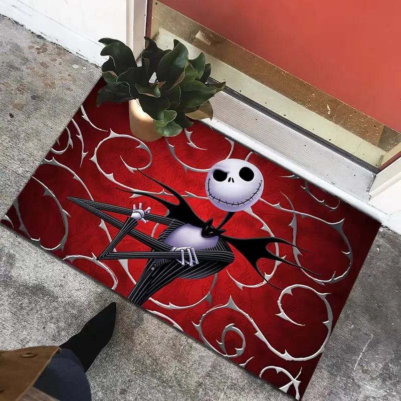Felpudo visual 3D de Halloween VIKAMA, alfombra de payaso con tapa de alcantarilla, decoración de Halloween de terror, tapete para suelo interior y exterior