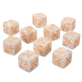 10 dados de 16mm de 6 caras para contadores +1/-1, dados de juguete para niños, dados de conteo para MTG Magic The Gathering, fichas de juego de cartas y dados de lealtad