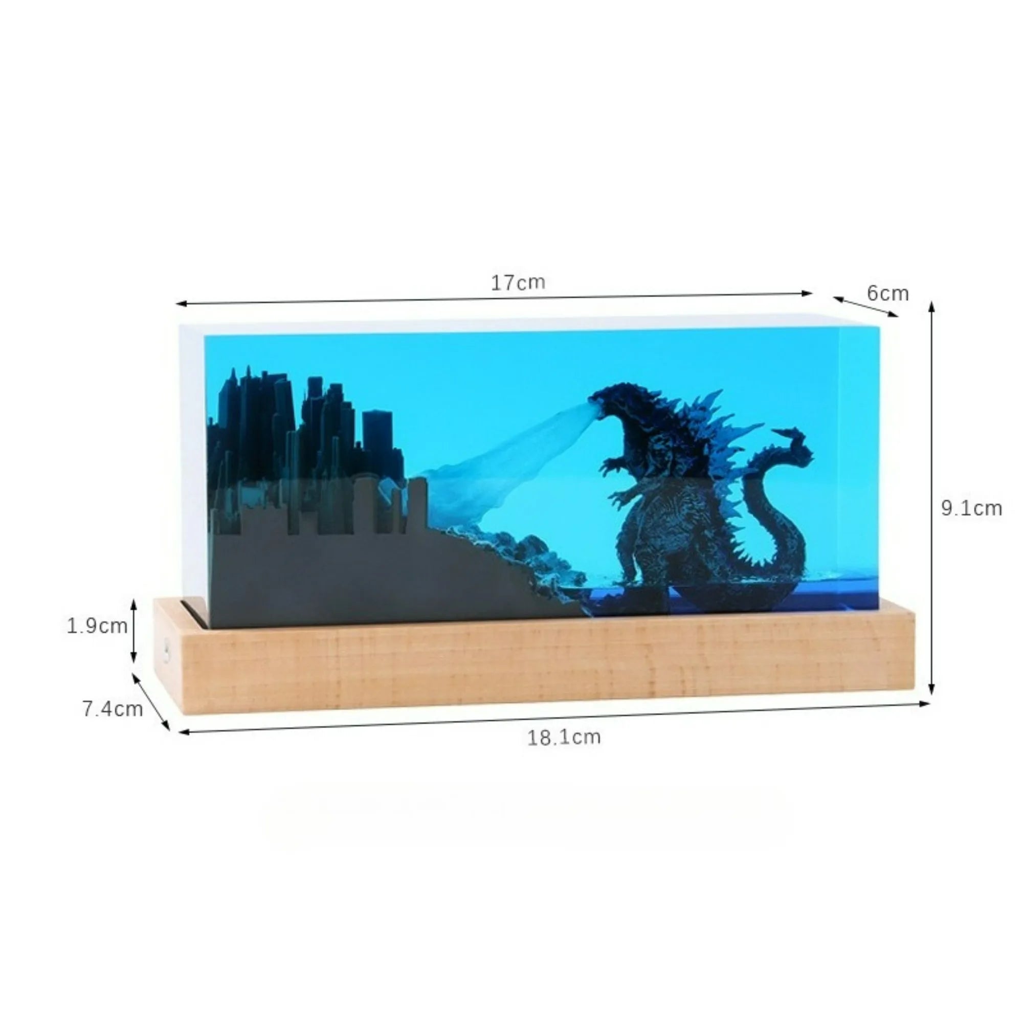 Luz de mesa de resina con organismo de exploración de lecho marino, 2 buzos, luz de mesa de resina, luz nocturna de buzo de aguas profundas, decoración de escritorio de oficina y dormitorio