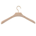 1 unidad Percha de madera de alcanfor natural para armario, ropa, traje de hombro ancho, colgador de ropa antideslizante 43x3cm