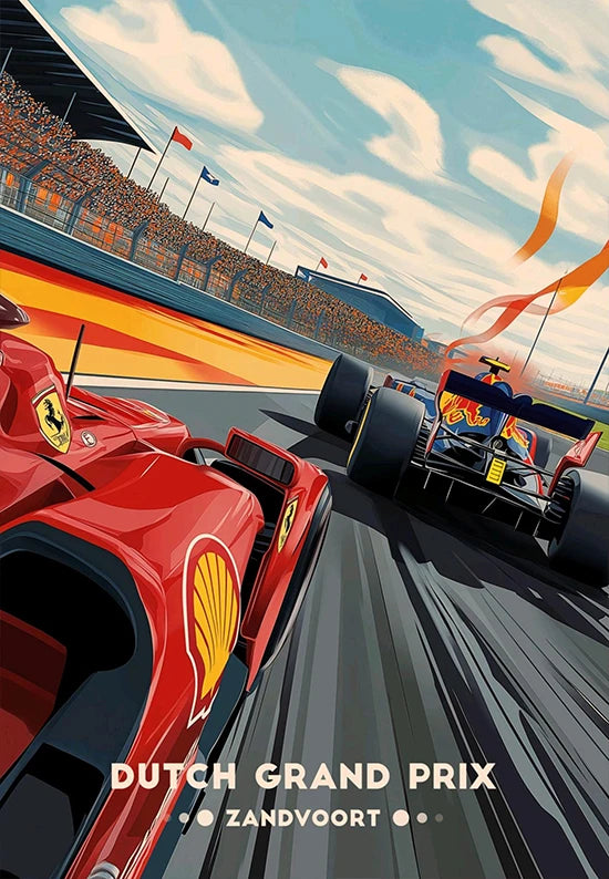 Iconic Formula 1 Racing Grand Prix Poster F1 Super Cars Aesthetic Wall Decor Racing Car Fans Home Room Wall Art Canvas Painting