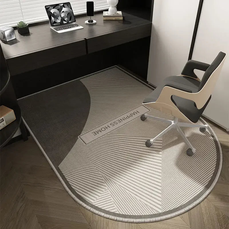 VIKAMA Alfombra de Suelo para Silla de Ordenador, Alfombrilla de Lujo para Silla Giratoria de Oficina, Alfombra para Tocador de Dormitorio, Alfombra para Puerta de Entrada, Decoración del Hogar