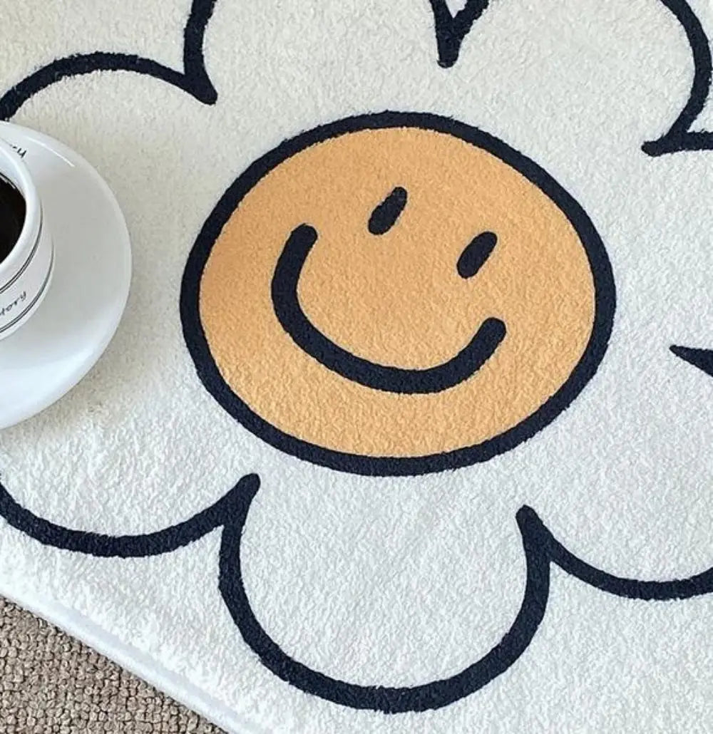 Alfombra de Cachemira Sintética Floral VIKAMA, Felpudo de Entrada para Sala de Estar, Decoración de Dormitorio, Alfombra de Piso para Baño del Hogar