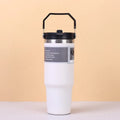 30 Oz Insulated Mug 304 Stainless Steel Drinkware Vacuum Insulation BPA free Tritan Material, Perfect for Iced and Hot Drinks