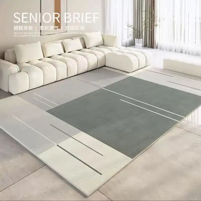Tapis géométrique moderne VIKAMA Tapis de salon canapé table basse Tapis de grande surface pour chambre à coucher et armoire