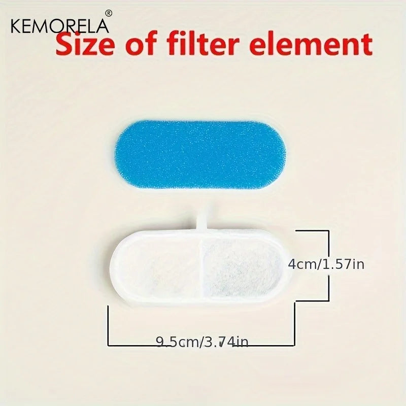 Filtro Dispensador de Agua para Gatos con Carbón Activado, 8/12 Piezas, Compatible con Dispensadores de Agua, Atrapa Impurezas y Mejora el Sabor para Mascotas