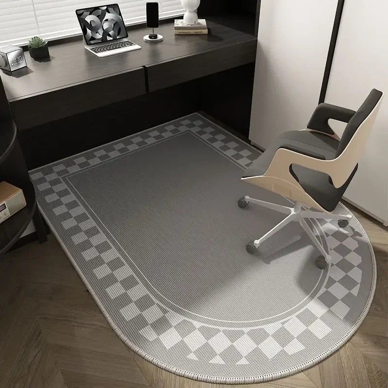 VIKAMA Alfombra de Suelo para Silla de Ordenador, Alfombrilla de Lujo para Silla Giratoria de Oficina, Alfombra para Tocador de Dormitorio, Alfombra para Puerta de Entrada, Decoración del Hogar